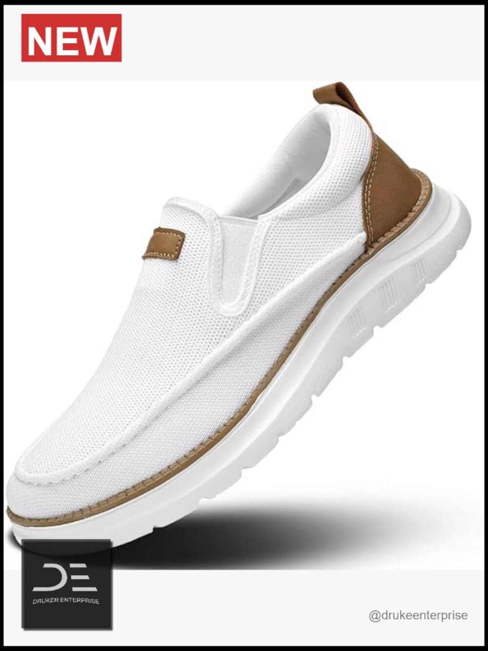 Mens Casual Slip On Loafers Fashion Walking Dress Sneakers Lightweight Mesh